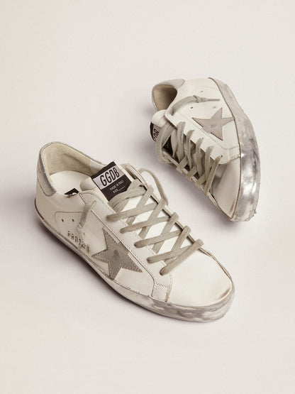 Super-Star with silver-sparkling foxing and metal rivet lettering