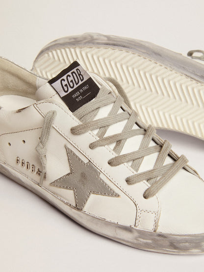 Super-Star with silver-sparkling foxing and metal rivet lettering