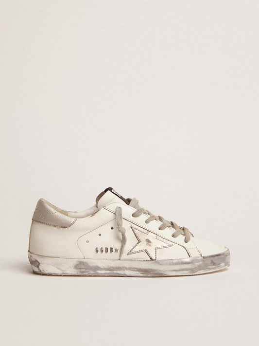 Super-Star with silver-sparkling foxing and metal rivet lettering