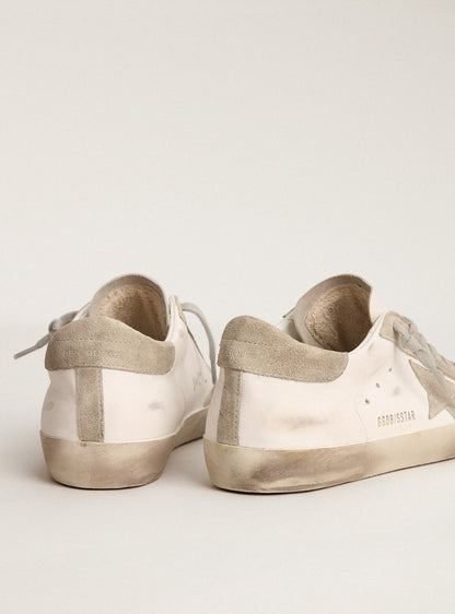 Super-Star with star and heel in grey suede