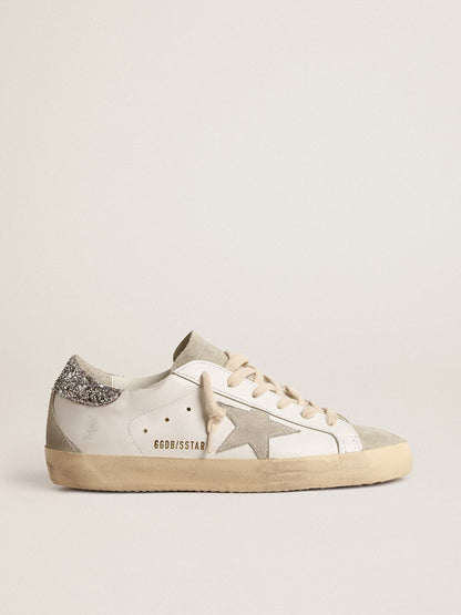 Super-Star with grey star and silver glitter on the heel
