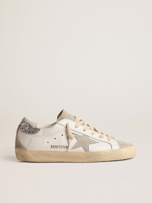 Super-Star with grey star and silver glitter on the heel