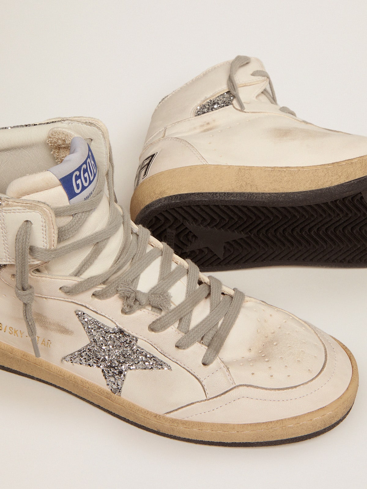 Sky-Star with signature on the ankle and silver inserts