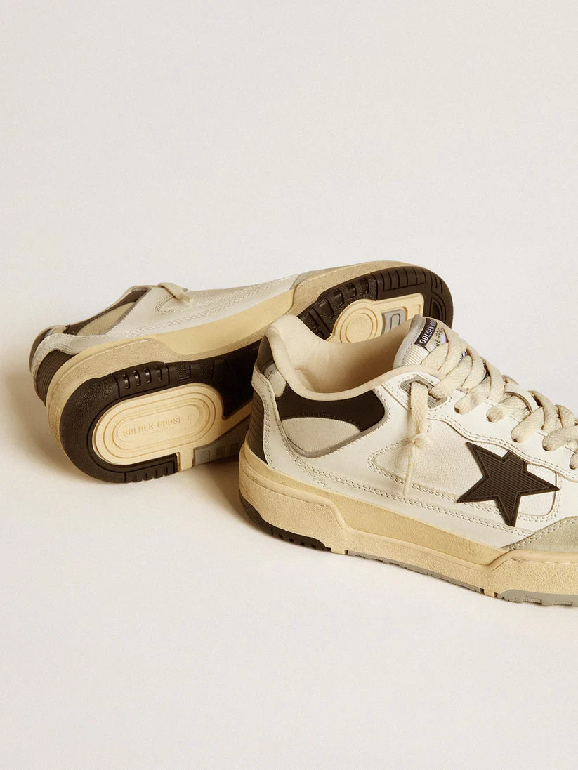 Forty2 for with textured star in black TPU and heel in black leather