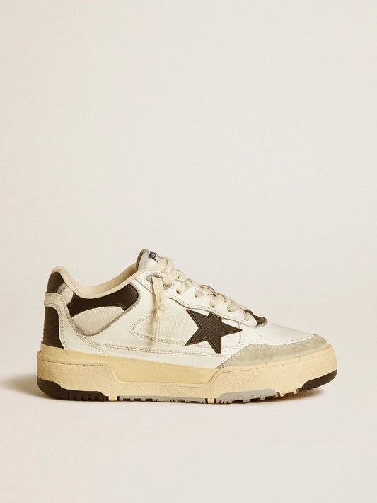 Forty2 for with textured star in black TPU and heel in black leather