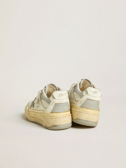 Forty2 in white leather with Swarovski crystal laces and star