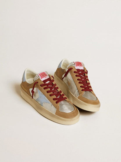 Silver Stardan LTD with azure leather star and nubuck inserts