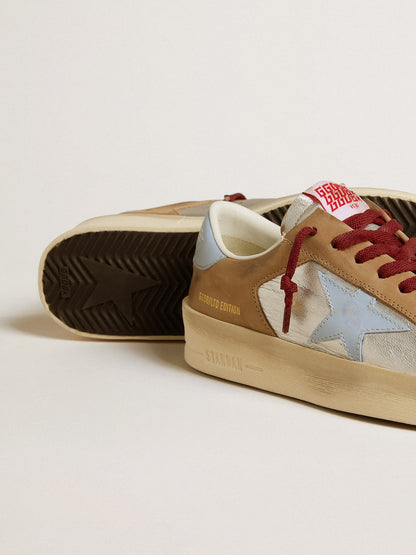 Silver Stardan LTD with azure leather star and nubuck inserts