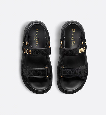 Dioract Sandal Black Calfskin