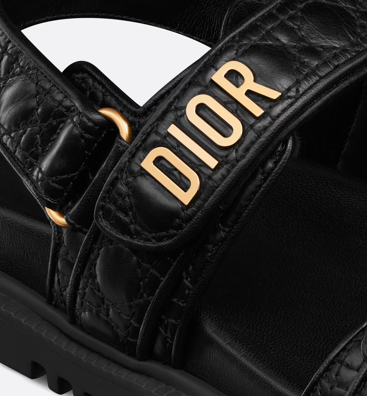 Dioract Sandal Black Calfskin