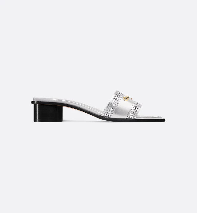 D-Lane Dior Gold Silver Heeled Sandals 