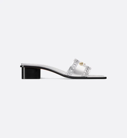 D-Lane Dior Gold Silver Heeled Sandals 