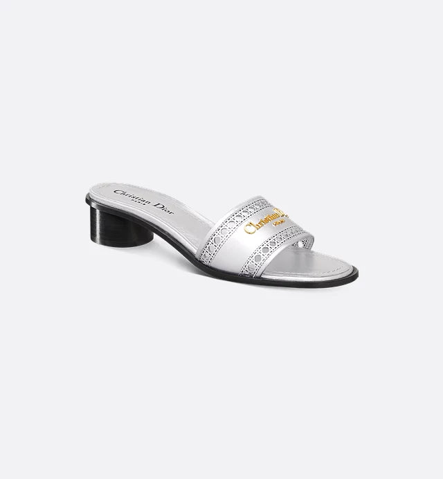 D-Lane Dior Gold Silver Heeled Sandals 