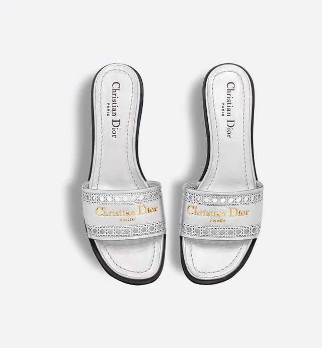 D-Lane Dior Gold Silver Heeled Sandals 