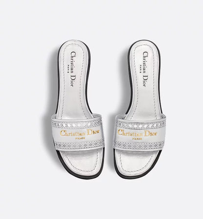 D-Lane Dior Gold Silver Heeled Sandals 