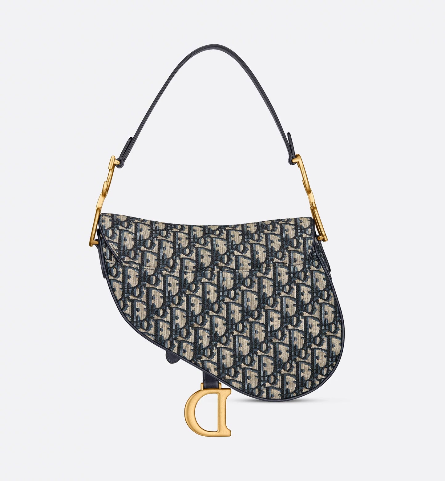 Saddle Bag Jacquard Dior Oblique Blue