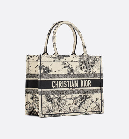 Dior Book Tote Zodiac Latte und Schwarz