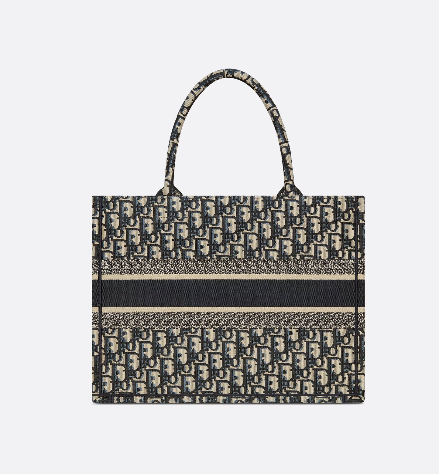 Dior Book Tote Oblique Ecru and Blue