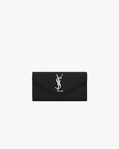 Cassandre gesteppter Geldbeutel aus Grain de Poudre