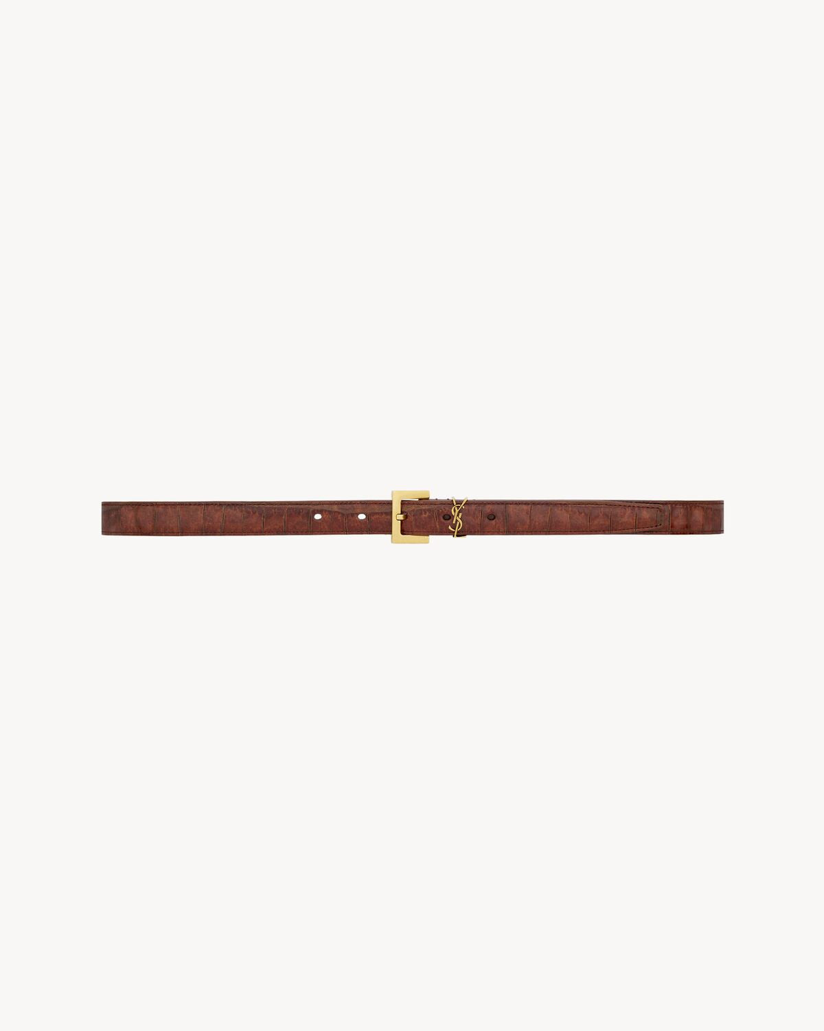 Slim Cassandre belt in brown