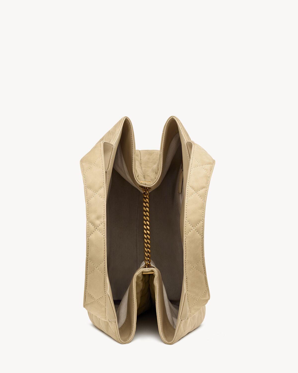 Icare aus gestepptem Nubukleder in Beige