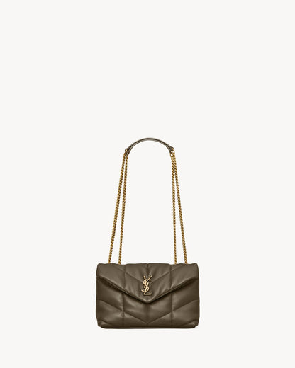 Toy buffer made of nappa leather in Etoupe