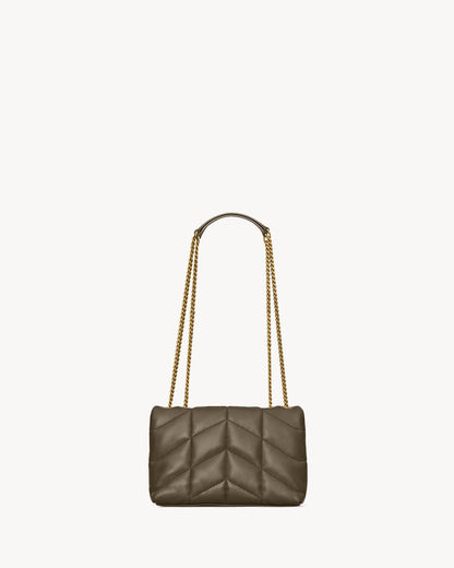 Toy buffer made of nappa leather in Etoupe