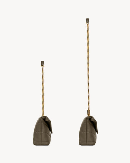 Toy buffer made of nappa leather in Etoupe