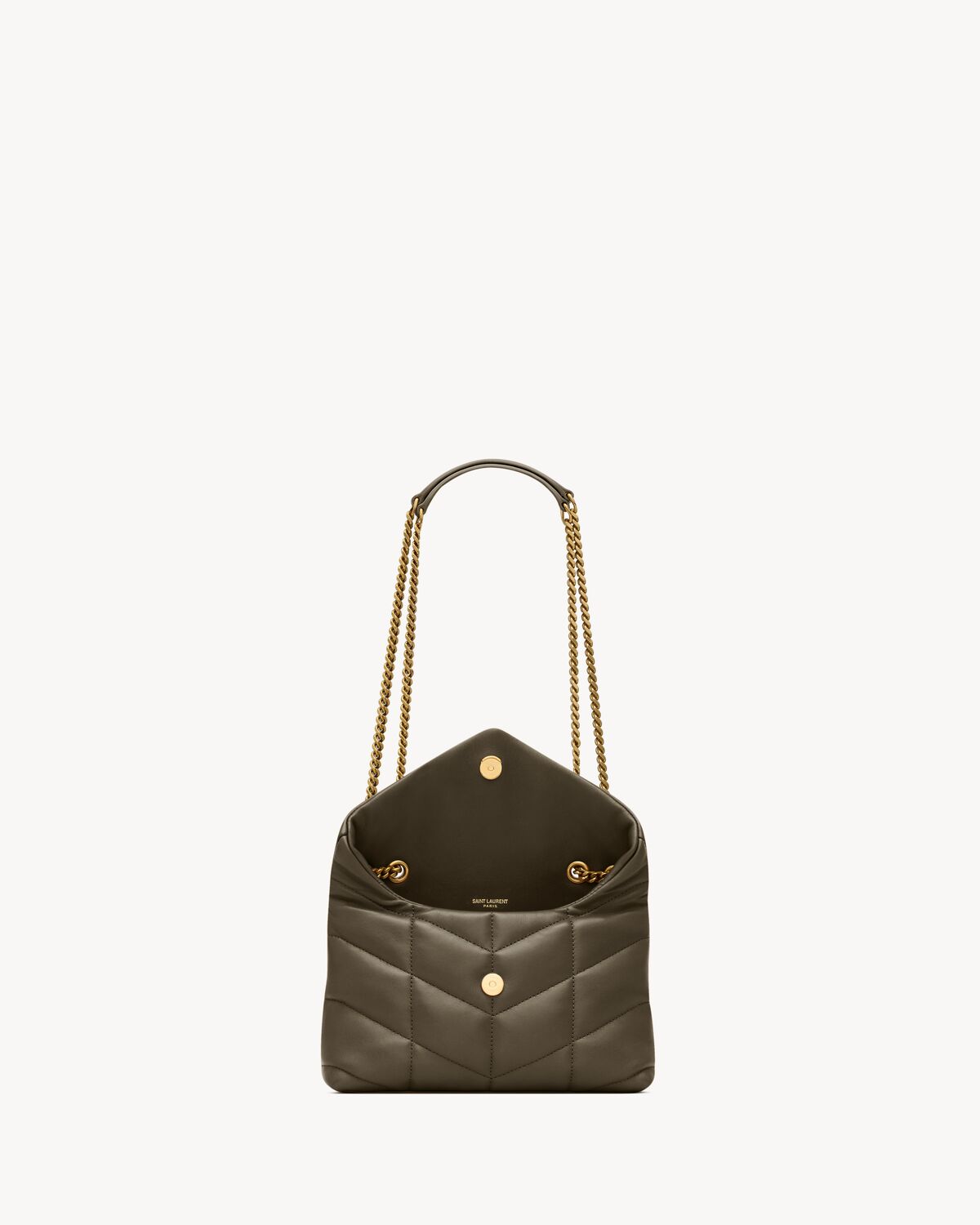 Toy buffer made of nappa leather in Etoupe