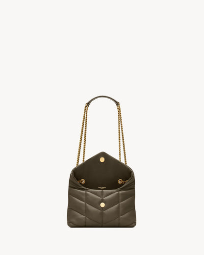 Toy buffer made of nappa leather in Etoupe
