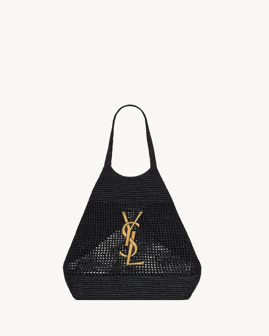 Icare made of raffia in black