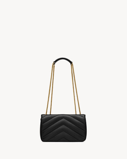 LouLou Small in Matelassé Schwarz