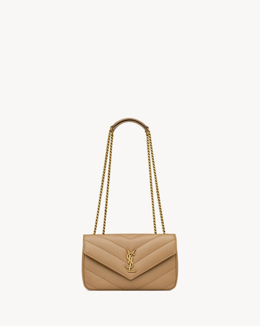 LouLou Medium in Matelassé Beige