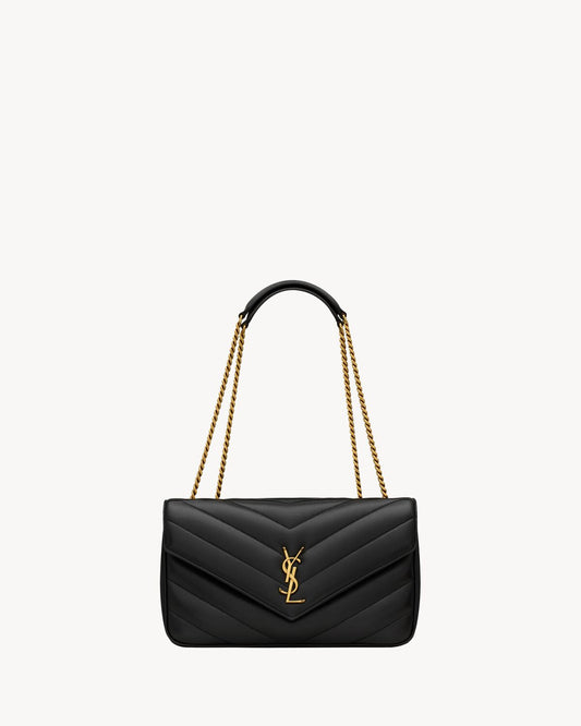 LouLou Medium in Matelassé Schwarz