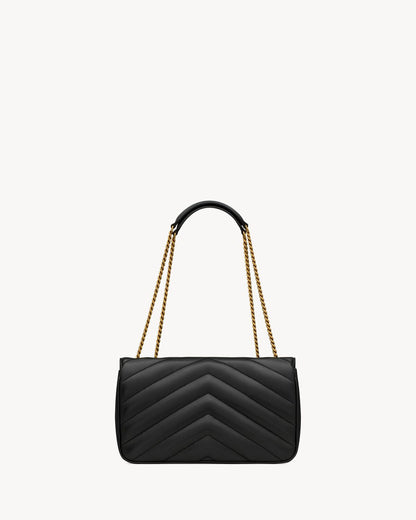 LouLou Medium in Matelassé Schwarz
