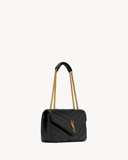 LouLou Medium in Matelassé Schwarz