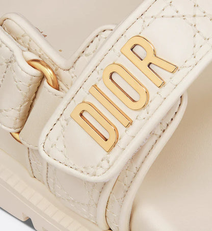 Dioract Sandal White Calfskin
