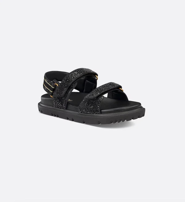 Dioract Sandal Black Glitter