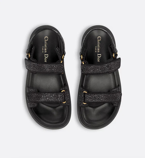 Dioract Sandal Black Glitter