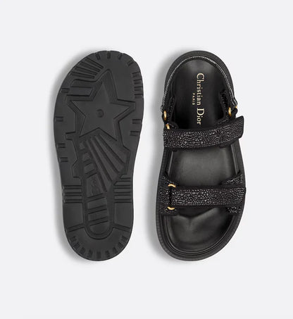 Dioract Sandal Black Glitter
