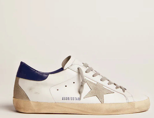 Super-Star with suede star and blue heel