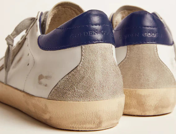 Super-Star with suede star and blue heel