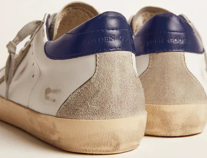 Super-Star with suede star and blue heel
