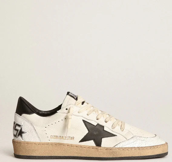 White nappa with black star
