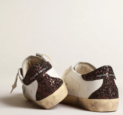 Super-Star with brown glitter on the heel