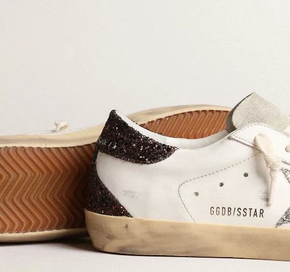 Super-Star with brown glitter on the heel