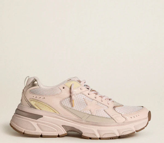 Lightstar mit rosa Schaft aus Leder und Mesh und rosa Stern