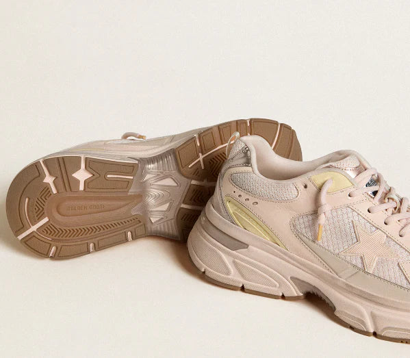 Lightstar con asta in pelle rosa e maglia e stella rosa