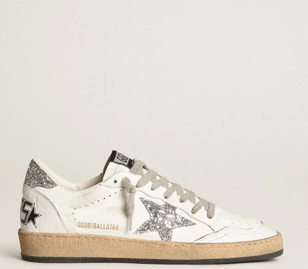 Nappa with white star and glittering heel