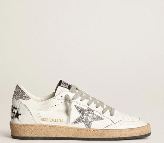 Nappa with white star and glittering heel